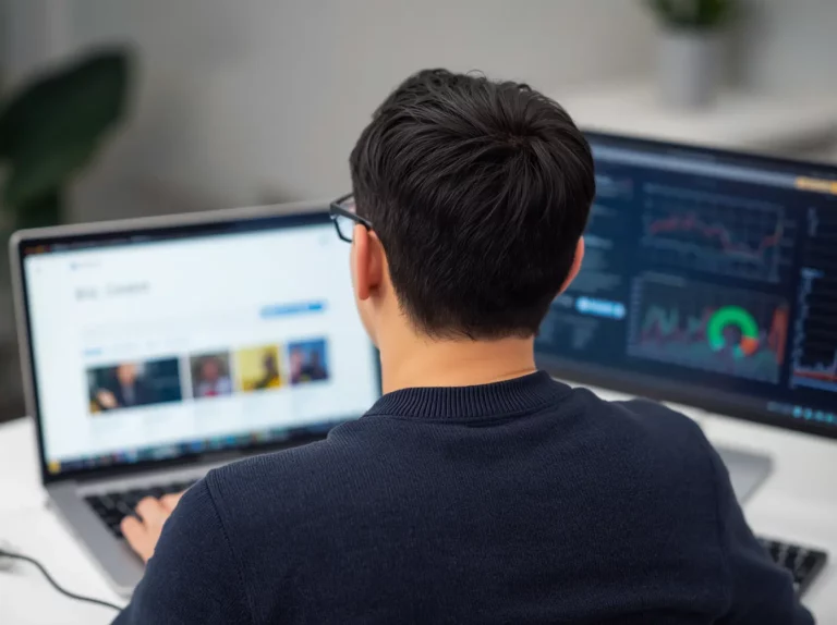 freelance sea specialist - ondernemer analyseert Google Ads campagne resultaten